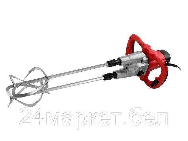 Миксер строительный WORTEX MX 1416-1 D в кор. (1600 Вт, 2 скор., зажим резьба HEX 13, насадка для смешивания 140 мм) 1304378