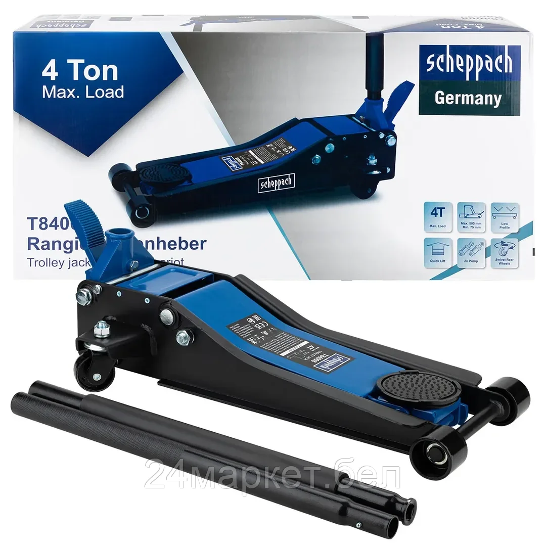 Sch-T84008 Домкрат подкатной гидравлический 4т Scheppach