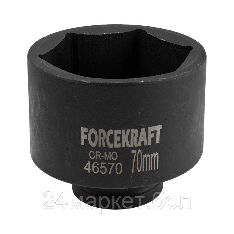 FK-46570 FORCEKRAFT Головка ударная 3/4", 70мм (6гр.)