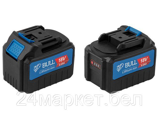 Аккумулятор BULL AK 6001 18.0 В, 6.0 А/ч, Li-Ion (18 В, 6 А*ч,  Li-ion)
