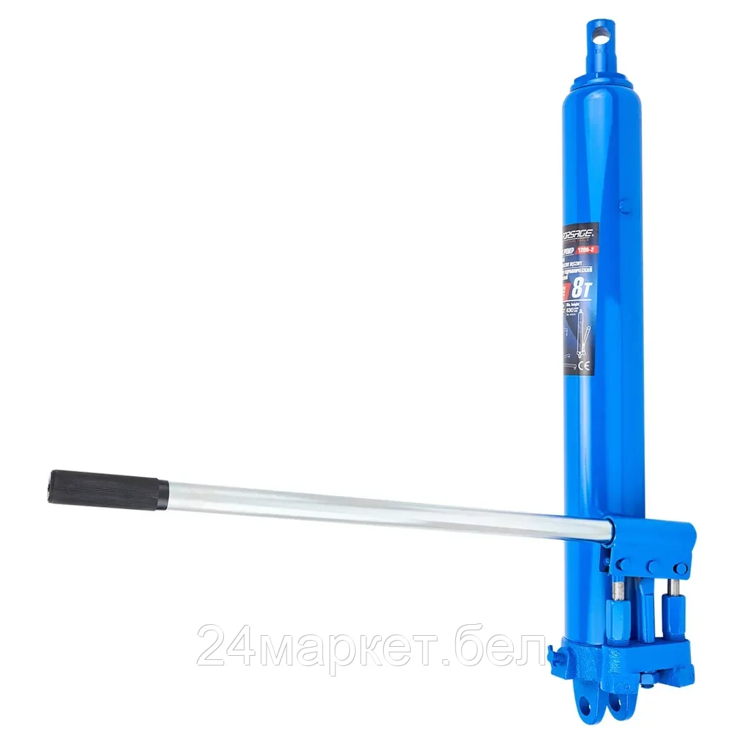 Цилиндр гидравлический удлиненный с двухштоковым насосом, 8т (общая длина - 660мм, ход штока - 500мм) Forsage F-1208-2