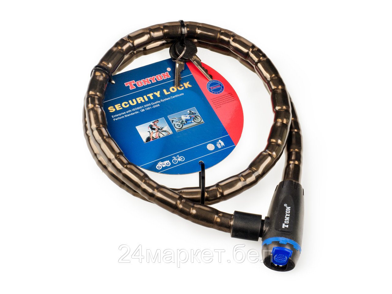 ЗАМОК ВЕЛОСИПЕДНЫЙ 18Х1200 ММ,220J-1812 TONYON
