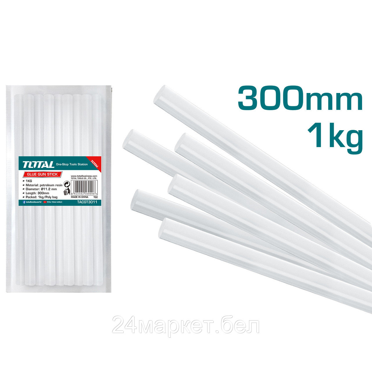 Клеевые стержни Total TACGT3011 (1 кг)