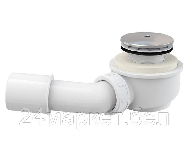 Alcaplast Чехия Выпускной комплект для душевого поддона заниженный, хромированный пластик, Alcaplast (Выпускной комплект для душевого поддона заниженный, хромированны