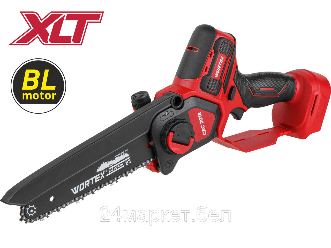 Аккум. мини-пила WORTEX CEC 2018 в кор. ALL1 XLT SOLO БЕСЩЕТ., 18 В, 20 см (шина 20 см (8"), 1/4", 1.3 мм) 2329051