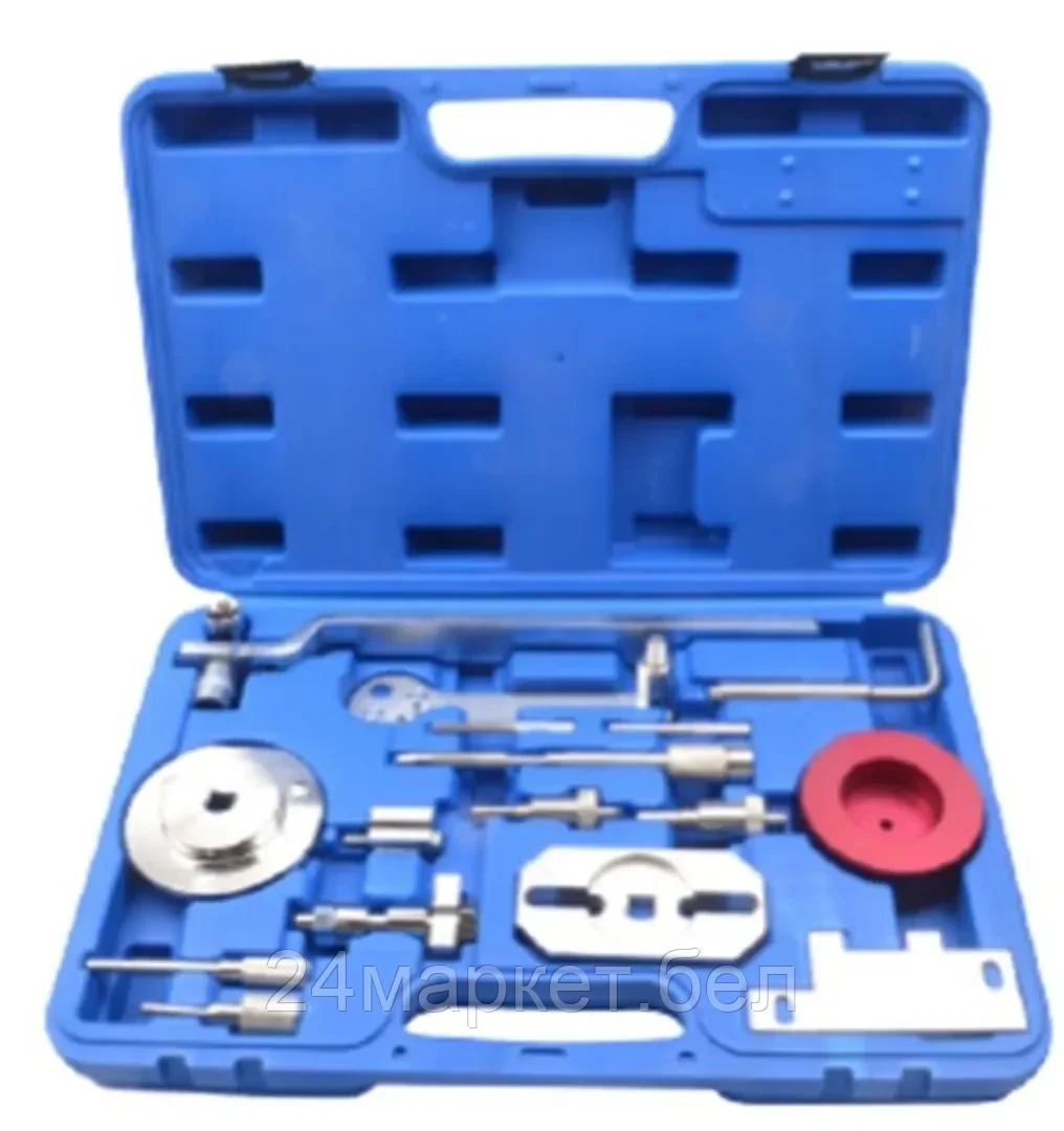 Rock FORCE Набор фиксаторов для двигателей IVECO, FORD,Citroen, Peugeot, Fiat, 16пр. (2.2L, 2.3L, 3.0L), в кейсе Rock FORCE RF-40131217