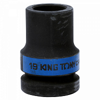 KING TONY 853419M KING TONY Головка торцевая глубокая ударная четырехгранная 1", 19 мм, футорочная