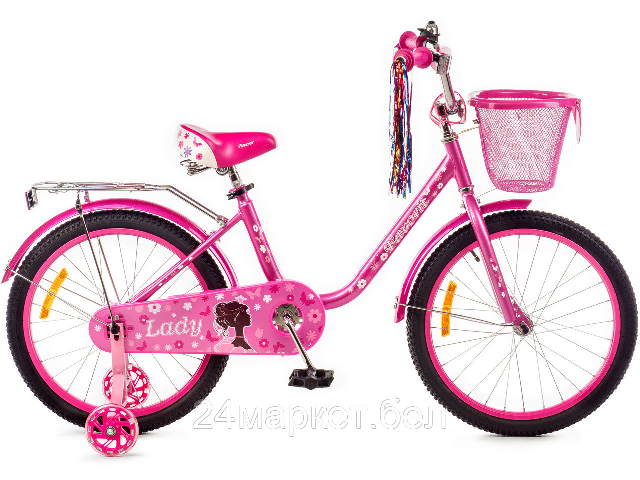 Детский двухколесный велосипед «FAVORIT» модель LADY, LAD-Y20PN Favorit