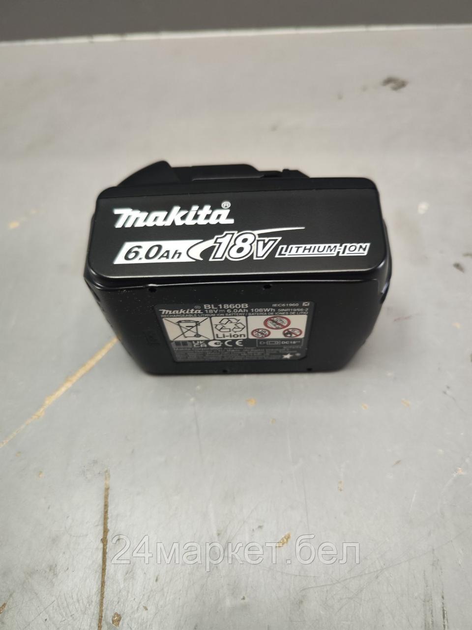 Аккумулятор MAKITA LXT BL 1860 B 18.0 В, 6.0 А/ч, Li-Ion уцененный (3979743664)