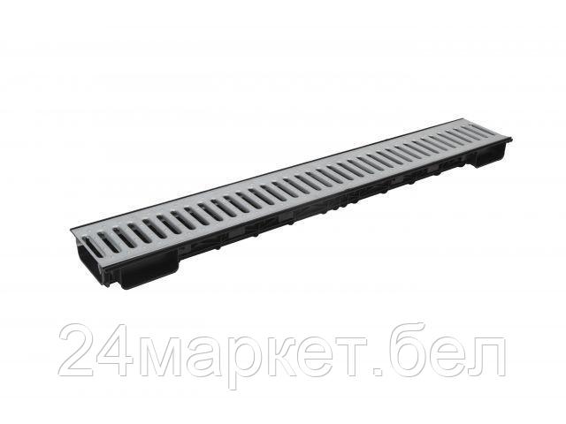 Лоток LITE 100 h56 с решеткой стальной, кл. А15, Ecoteck, РБ