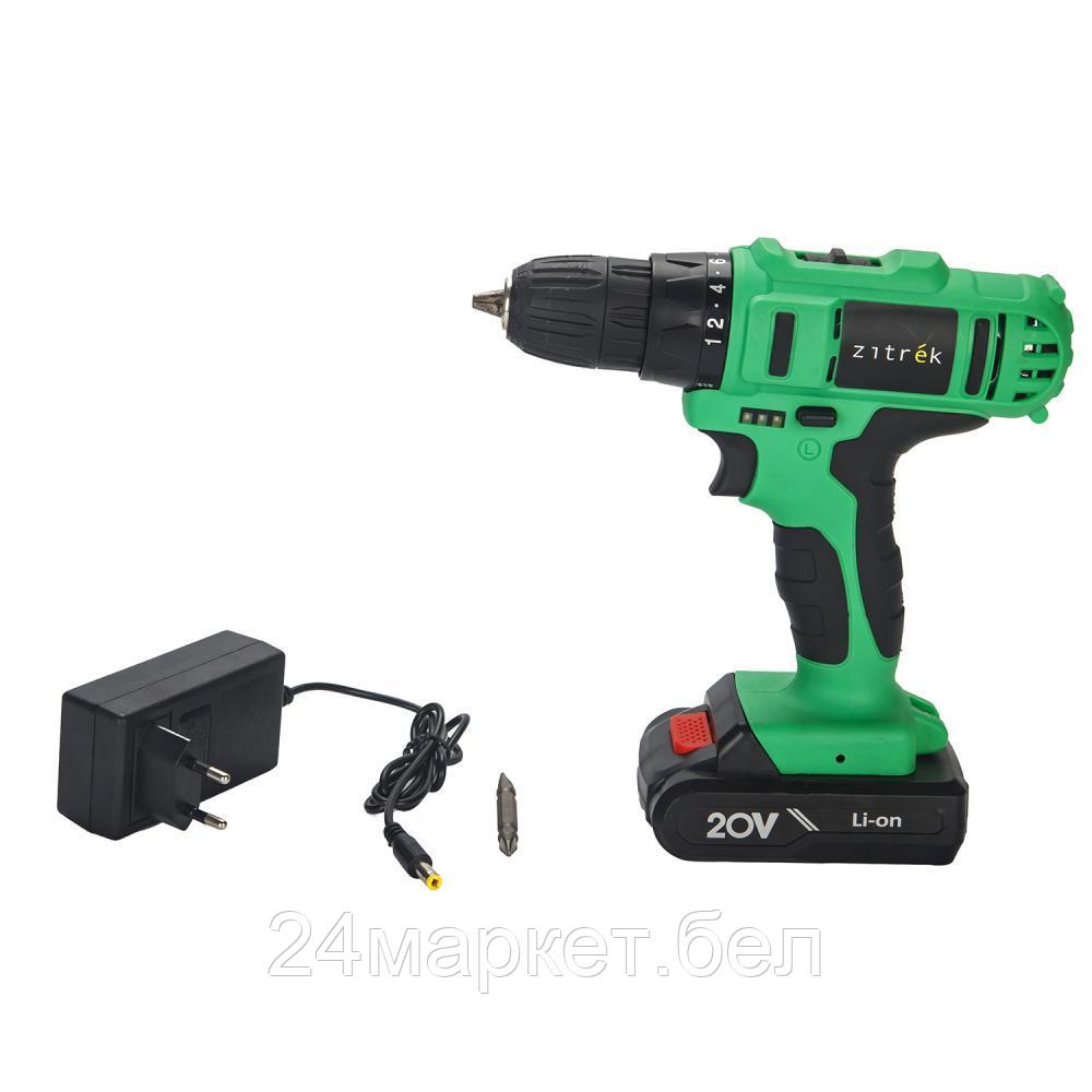 Дрель-шуруповерт Zitrek Green 20-Li Plus 083-1115 (с 2-мя АКБ)