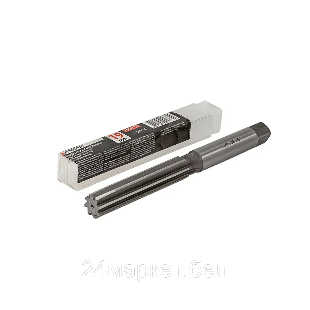 Развертка ручная (прямая) 19мм Profi, в пластиковом футляре Forsage F-290119