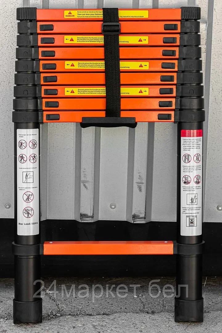 ISMA-UP290 ISMA Лестница телескопическая алюм. бытовая 2.9м (10 ступ.)