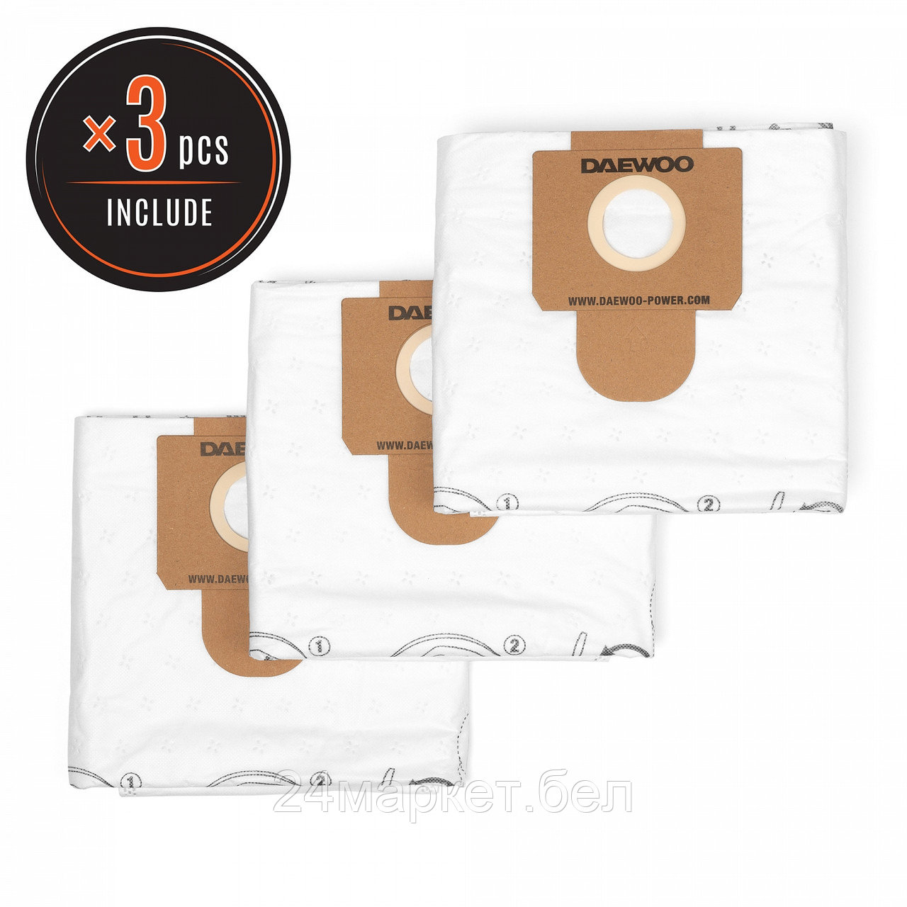 Комплект одноразовых мешков Daewoo Power DAVC 60TB
