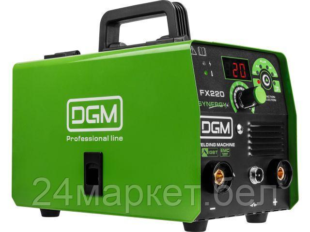 Полуавтомат сварочный DGM FX220 (230В, 20-180 А, 65 В, FLUX/MMA/TIG LIFT, байонетный разъем, без газа) DG5823-1