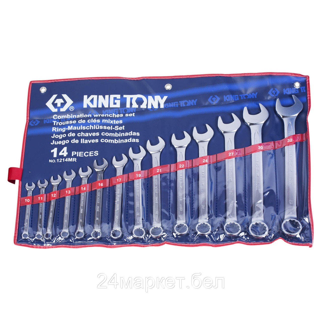 KING TONY 1214MR KING TONY Набор комбинированных ключей, 10-32 мм, 14 предметов
