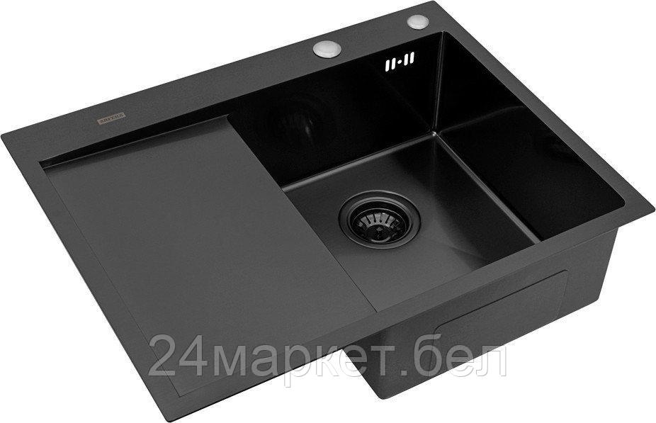 Кухонная мойка ARFEKA ECO AR 650*500 R BLACK PVD NANO