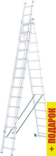 Лестница-стремянка СибрТех 97824 3x14 ступеней