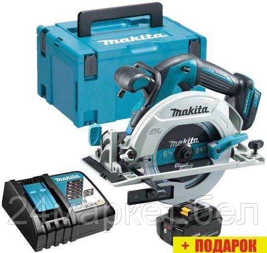 Дисковая (циркулярная) пила Makita DHS680RT1J (с 1-м АКБ, кейс)
