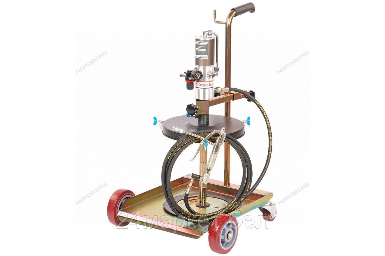 NORDBERG NO5030 Установка пневматическая для раздачи густой смазки из бочек 20-60 л, с тележкой