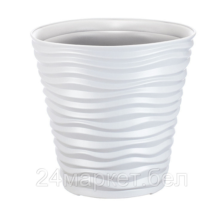 Кашпо ДЮНА D460мм H450мм 50л (белый) IDEA