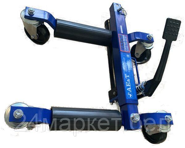 AE&T T08014 Тележка для перевозки авто 675кг (9") гидравл