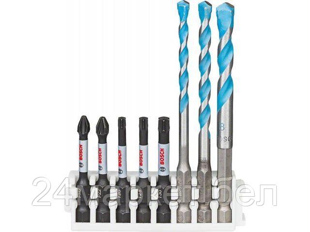 Набор бит и сверл BOSCH Impact Control (8 пр.) (3 сверла 5,6,8мм, 5 бит PH2, PZ2, T20, T25, T30 50 мм)
