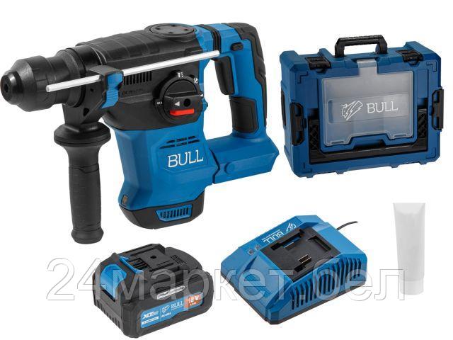 Аккум. перфоратор BULL CBH 1826 Xcase, XLTpro, БЕСЩЕТ., 18 В, 2.6 Дж, 26 мм, 1x4 А*ч, з/у 1333735