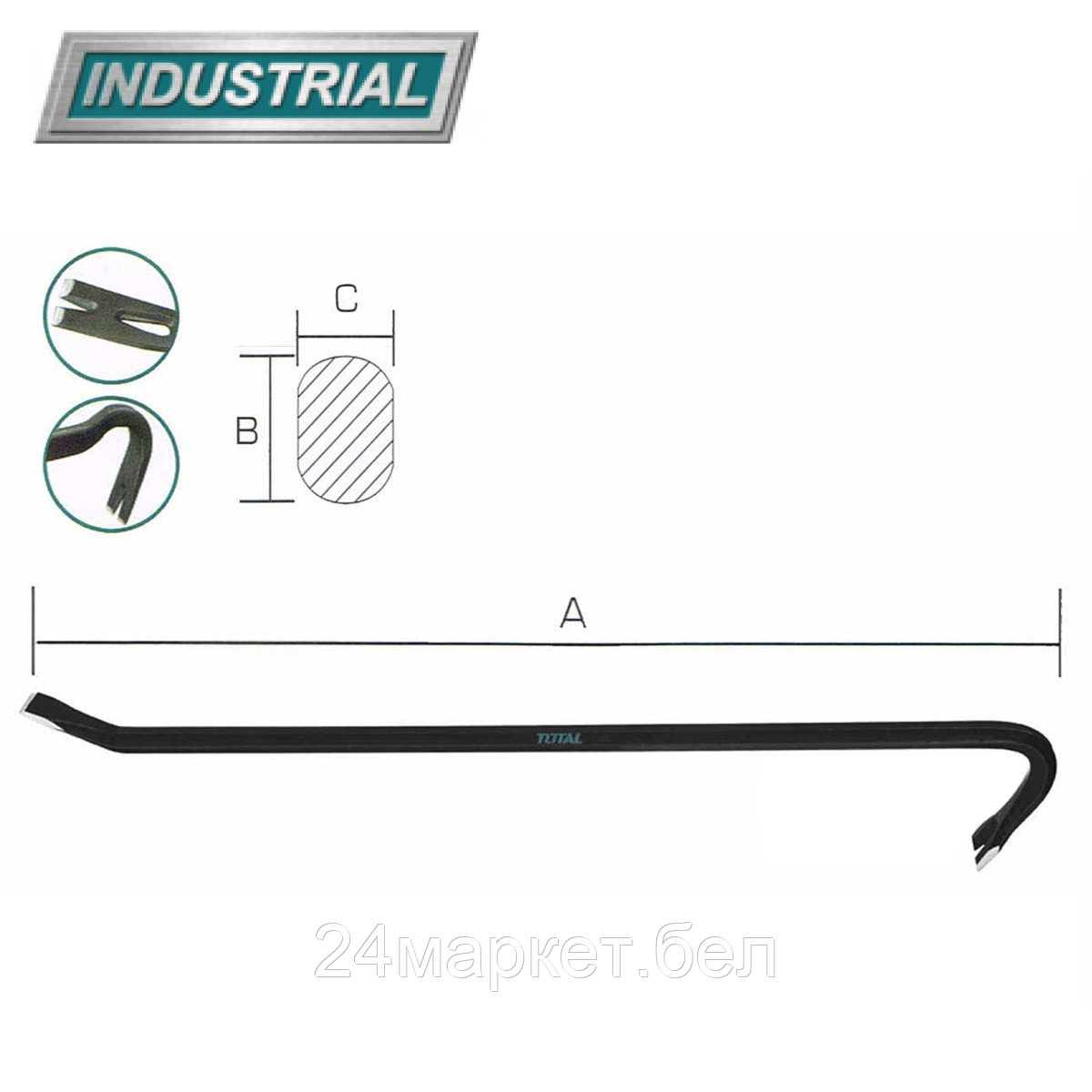 Лом-гвоздодер Total THT431362