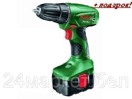 BOSCH Малайзия Аккум. дрель-шуруповерт BOSCH PSR 14,4 в чем. (14.4 В, 1 акк., 1.3 А/ч Ni-Cd, 1 скор., 28 Нм, шурупы до 8 мм)