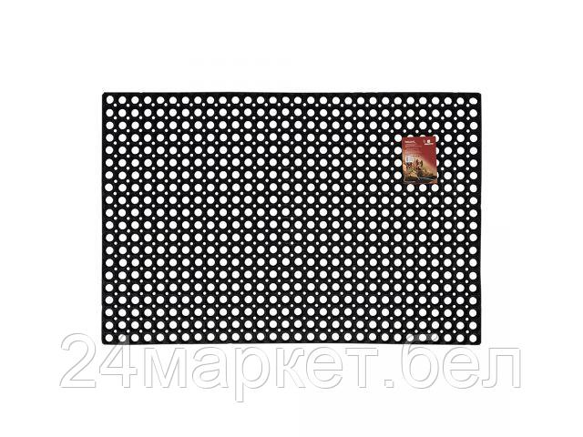 Коврик придверный ячеистый, грязесборный, 80х120х1,6 см, черный, VORTEX