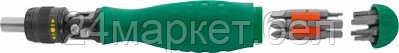 JONNESWAY DR0219S DR0219S Рукоятка отверточная с шарниром со вставками-битами в наборе, 19 предметов