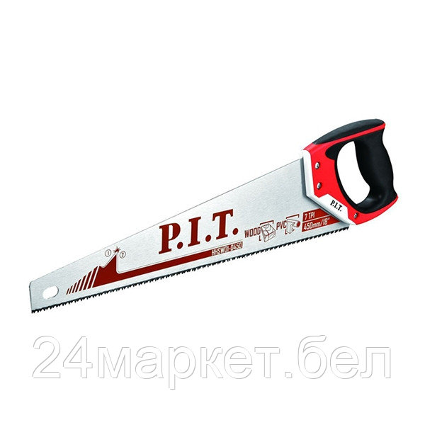 Ножовка по дереву, 450 мм, 7 зубов (HHSW01-0450)