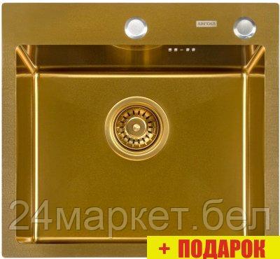 Кухонная мойка ARFEKA Eco AR 500*500 Golden PVD Nano