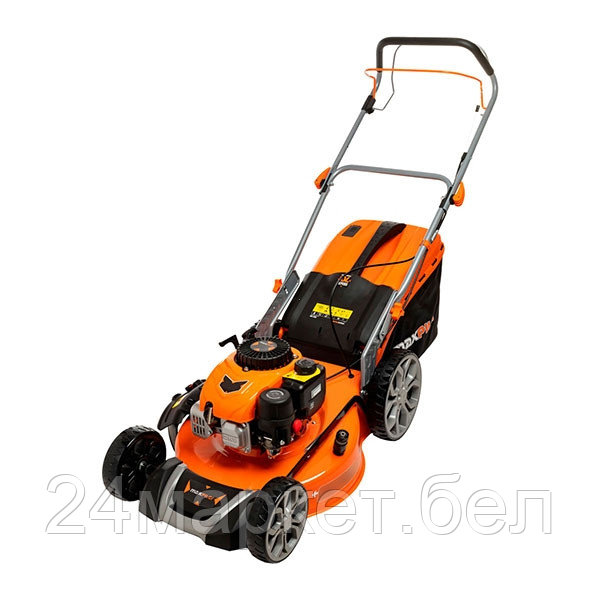 Газонокосилка бензиновая MAXPILER MLM-46S (5 л.с, самоходная, O460мм, высота кошения 30-80мм, 70л)