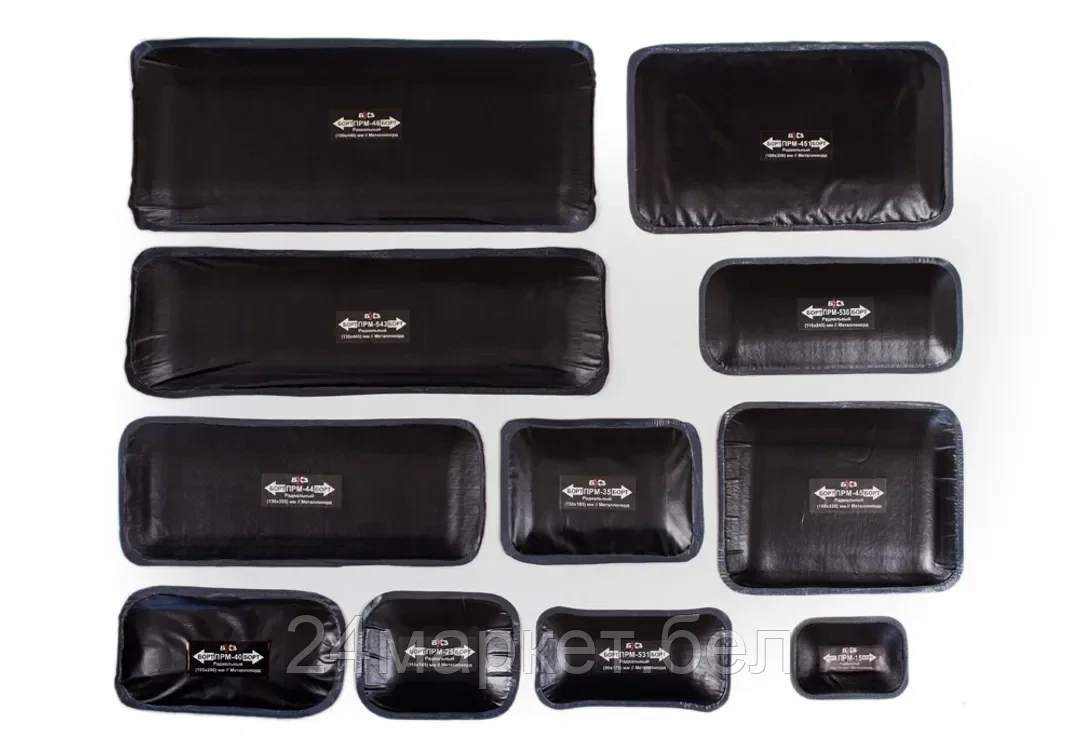 БХЗ Пластырь ПРМ-45 (Пластырь металлокордный для ремонта радиальных шин) 180x230 мм БХЗ ПРМ-45