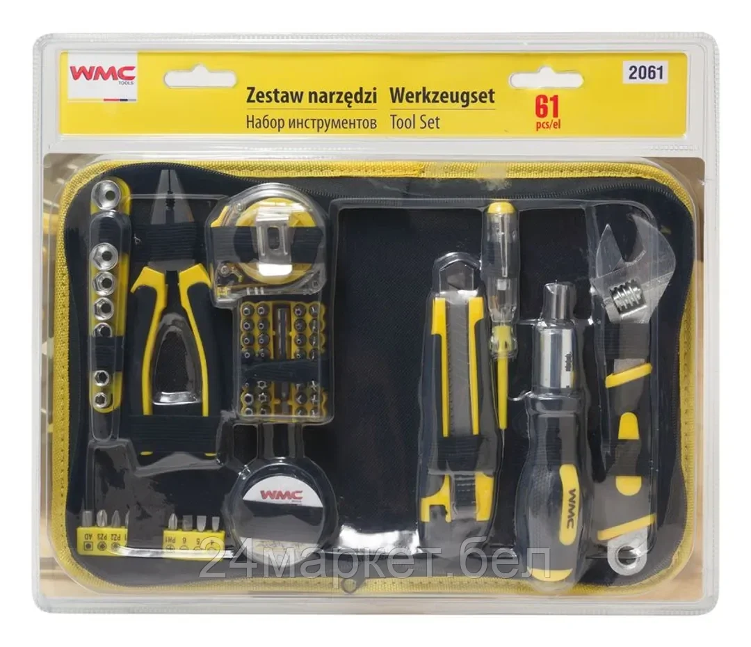 WMC TOOLS Набор инструментов 61пр, в сумке WMC TOOLS 2061