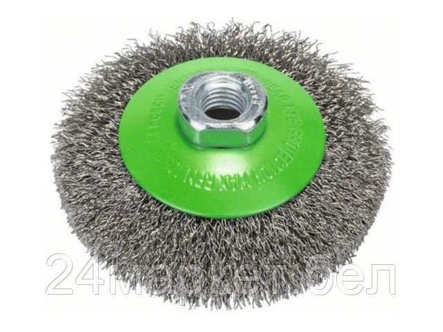 Щетка дисковая гофр.100мм/M14 BOSCH (для нержавеющей стали) 2608622108
