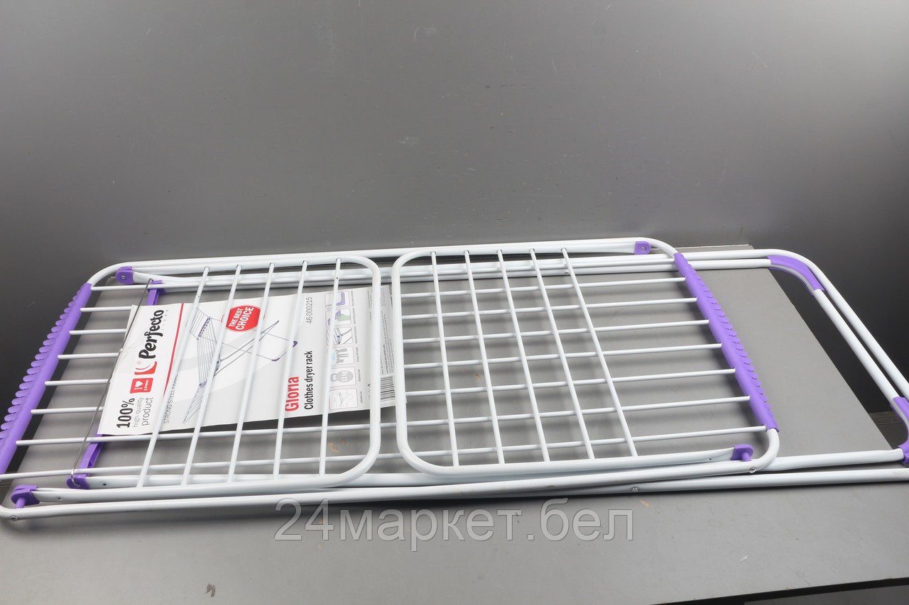 Сушилка для белья напольная, 18м, серия Gloria, бело-фиолетовая, PERFECTO LINEA уцененный (0007684