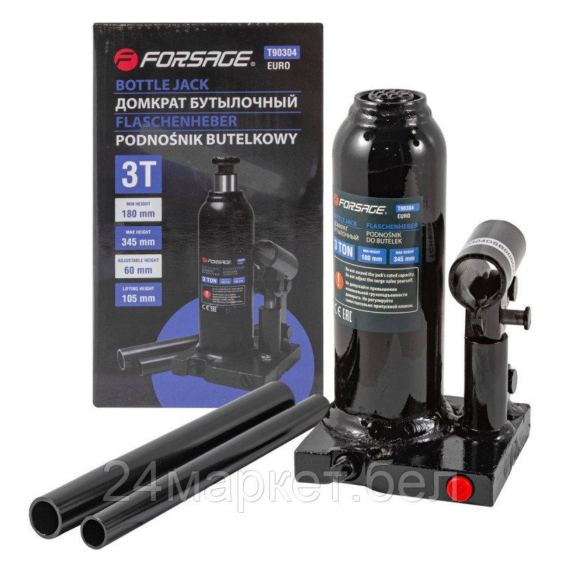 Бутылочный домкрат FORSAGE F-T90304 3т