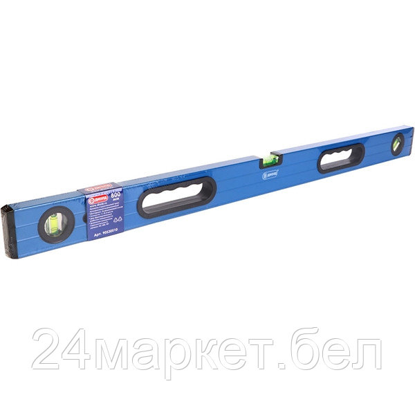 Уровень строительный 800 мм трех пузырьковый алюминиевый (90530510)