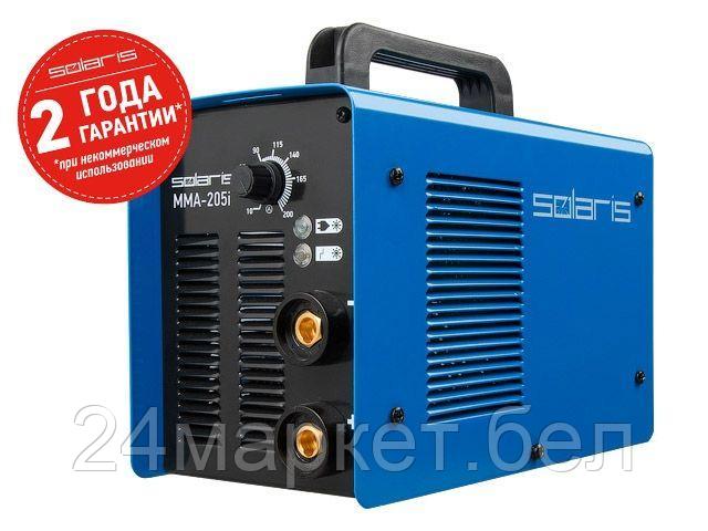 SOLARIS Китай Инвертор сварочный SOLARIS MMA-205i (230В, 10-200 А, 85В, электроды диам. 1.6-4.0 мм, вес 5.1 кг)