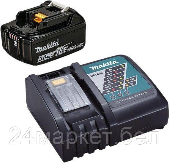 Аккумулятор с зарядным устройством Makita BL1830B + DC18RC (18В/3.0 Ah + 7.2-18В)