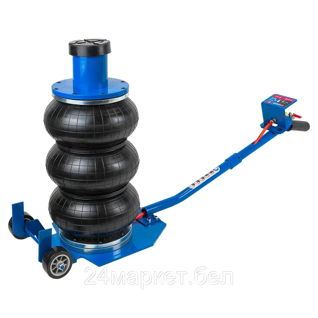 F-TRA1724 Forsage Домкрат подкатной пневматический 3т (h min-145мм,h max-500мм,надставка-удлинитель-100мм,Ø-255мм)