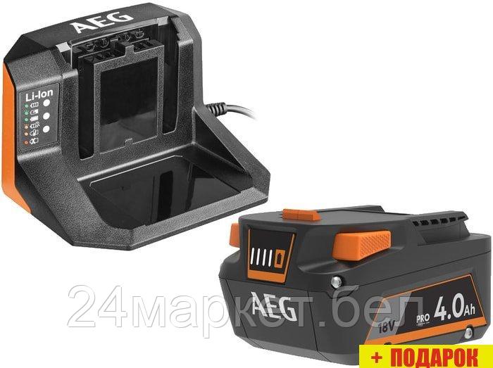 Аккумулятор с зарядным устройством AEG Powertools SET L1840S 4935478933 (18В/4 Ah + 18В)