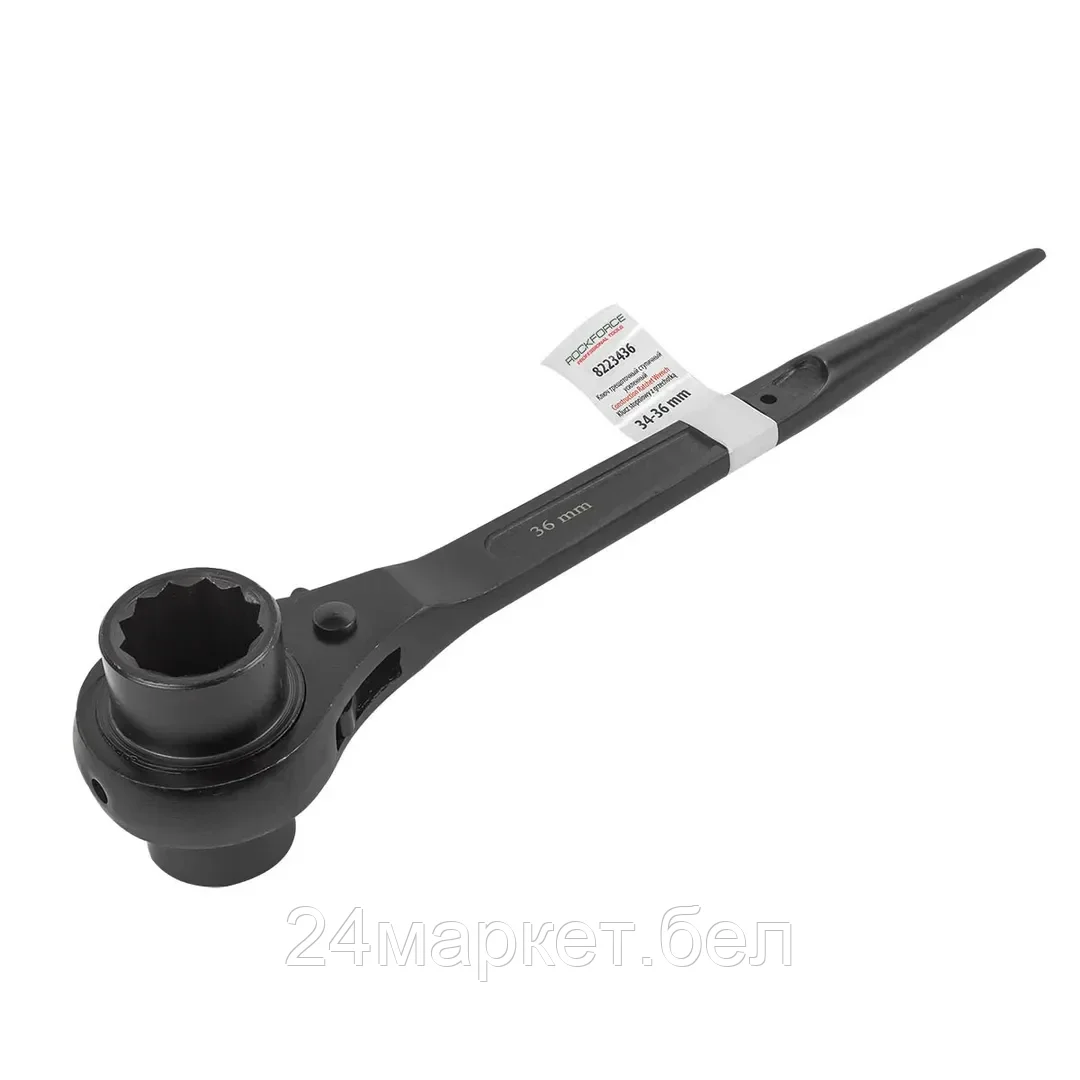 Ключ трещоточный ступичный усиленный 34-36мм Rock FORCE RF-8223436