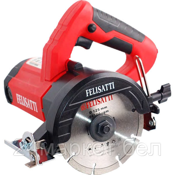 Отрезная машина 125/1350,1350 Вт,125 мм, 1350 об/мин,система подачи воды,нерж. подошва (FT6501 Felisatti)