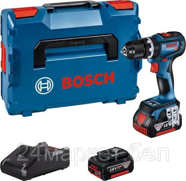 Ударная дрель-шуруповерт Bosch GSB 18V-90 C Professional 06019K6106 (с 2-мя АКБ 5 Ач, кейс)