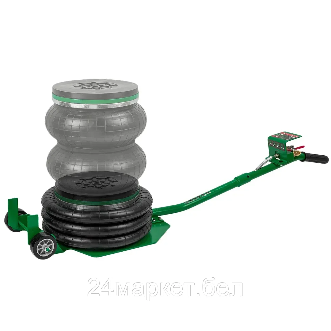 Rock FORCE Домкрат подкатной пневматический 5т(6-12bar, h min 144мм, h max 440мм, 3 подушки, Ø320мм) Rock FORCE YHQD-3WT-320A