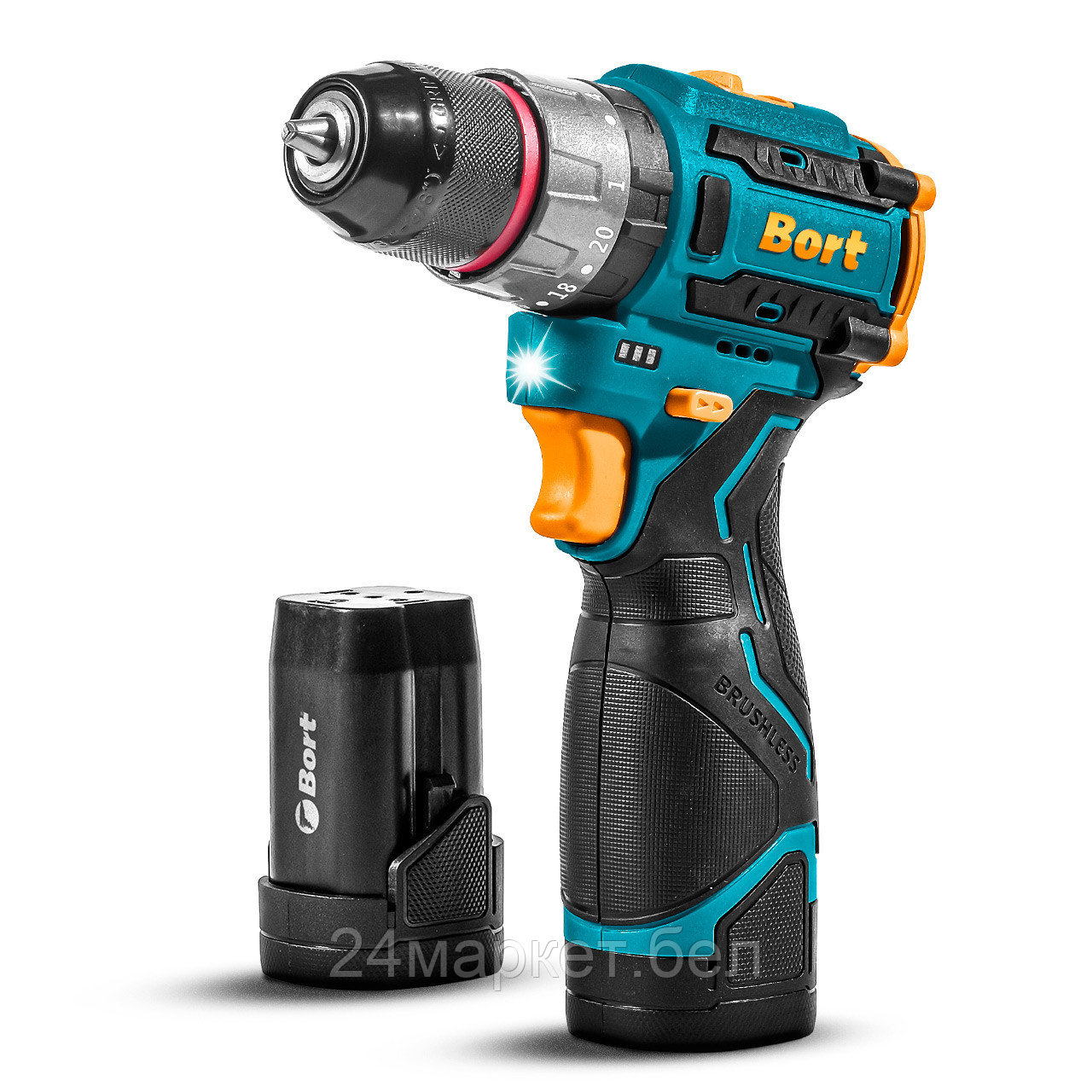 Дрель-шуруповерт аккумуляторная ударная Bort BAB-16U